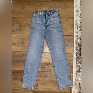 &DENIM straight leg mom jeans